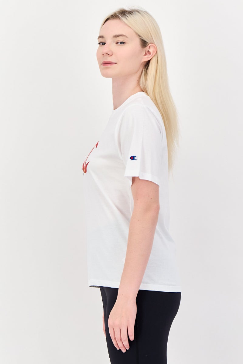 Champion Women Sportswear Fit Short Sleeve Outdoor T-Shirt, White - Image 2